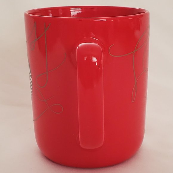 Starbucks Holiday Coffee Mug Red with Gold Swirl 2020 - Picture 2 of 6